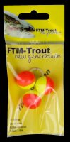 Fishing Tackle Max Trout Piloten rund orange / gelb...