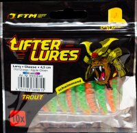 Fishing Tackle Max Lifter Lures Larvy Cheese 4,5 cm Hot Orange / Apple Green