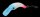 Fishing Tackle Max Wobbler Masu 1,2 g UV blau / weiß / pink