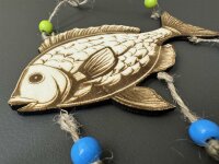 Dekoaufhänger Fisch mit Perlen
