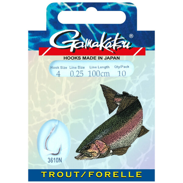Gamakatsu Booklet Trout 3610N Gr.8 - 0,18mm 100cm