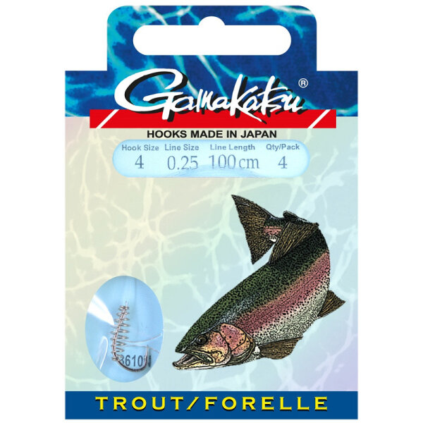 Gamakatsu Booklet Trout SPL 3610N Gr.6 - 0,22mm 100cm