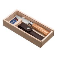Opinel No.8 Geschenkset Olivenholz mit Etui