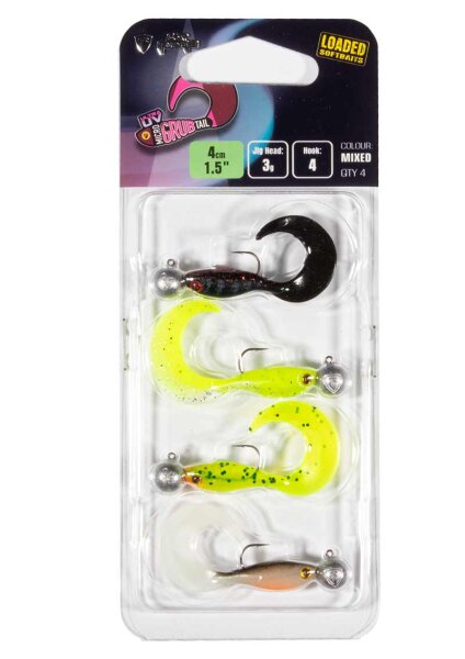 Fox UV Micro Grub Tail Mixed 4cm/ 3g / 4