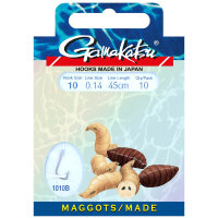 Gamakatsu Booklet Maggots 0,10mm 45cm Gr.16
