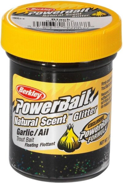 Berkley PowerBait New Garlic black glitter