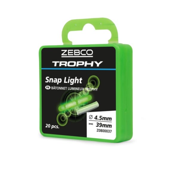 Zebco Trophy Snap Light 20 Stück Pack 4,5mm