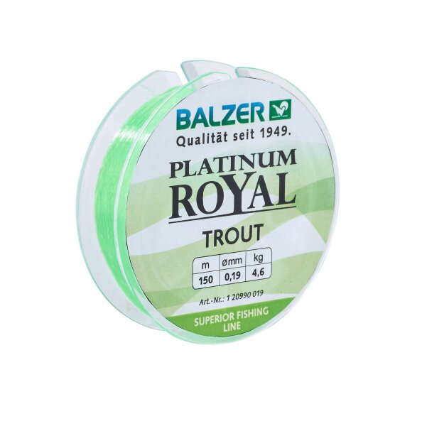 Balzer Platinum Royal Trout chartreuse 150m 0,25mm