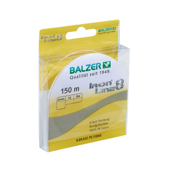Balzer Iron Line 8 gelb 150m 0,21mm