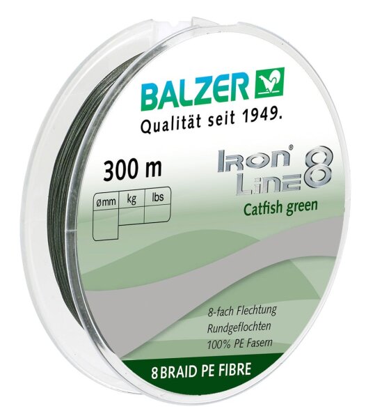 Balzer Iron Line 8 Catfish grün 300m 0,50mm
