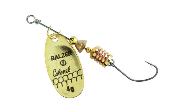 Balzer Colonel Z Spinner Einzelhaken gold 3g