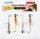 Balzer Shirasu Microköder-Set Klares Wasser, mit Squid Aroma, 3g Jighead Hakengröße 4