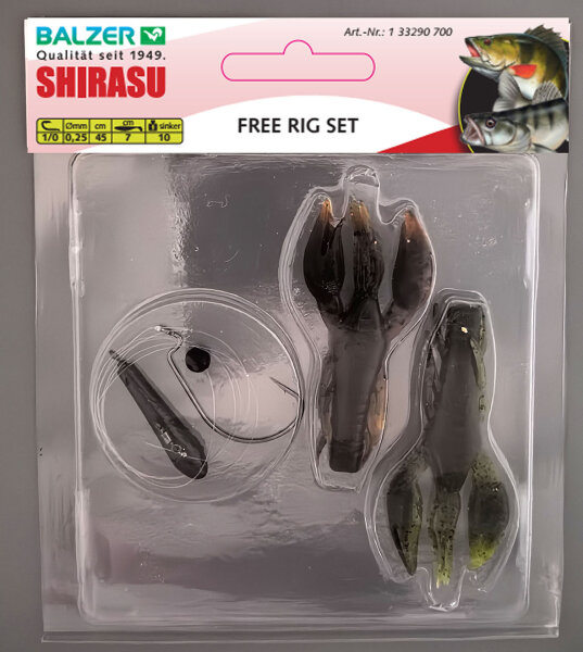 Balzer Free Rig, Gr. 1/0, 45cm Schnur 0,25mm, 7cm, 10g.