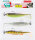 Balzer Shad 2go Set Zander, 10cm, 7,5g, Green Pumpkin, Highlight, Hot Perch