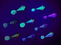 Balzer Shirasu Spin Buddy Evil Eye light Green Fire Tiger (Kunststoff) 12g