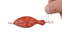 Balzer Edition Sea Anti-Tangle Plattfisch Blinker, 100g, Rot-Gelb