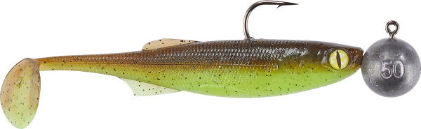 Balzer 71 Grad Nord Gummiset Pollack-Köhler, 30g und 50g, 10 und 12cm, Green Pumpkin