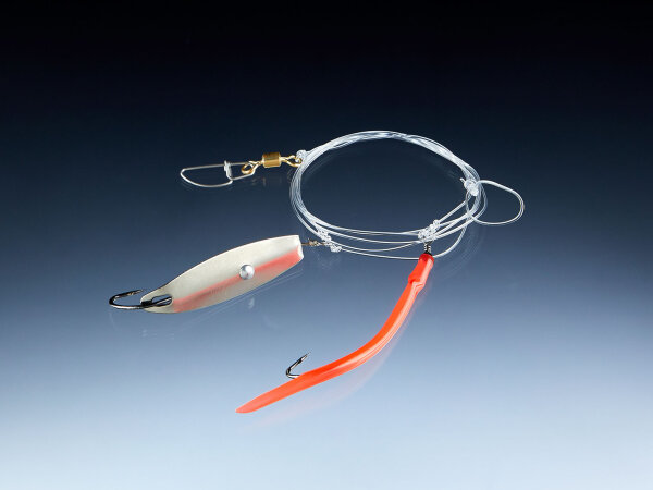 Balzer Gummi Makk-Dorschblinker System, groß, 2 Stück, japanrot