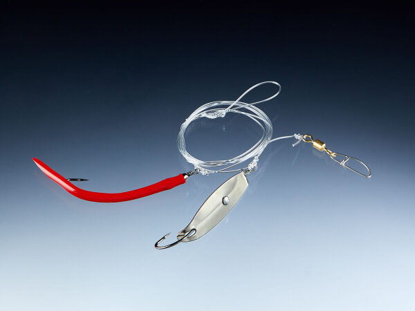 Balzer Gummi Makk-Dorschblinker System, groß, 2 Stück, weinrot