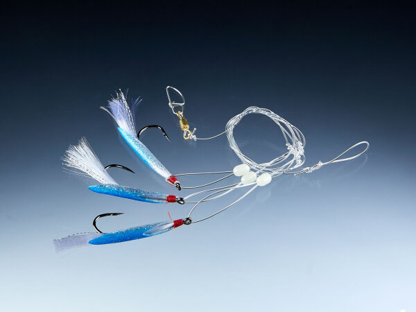 Balzer Cod-/Coalfish System, blau, mit 3 Haken 6/0
