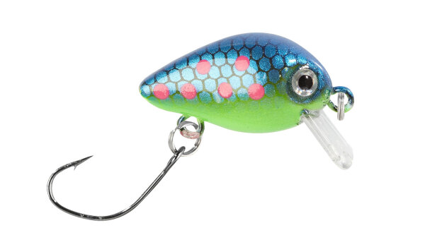 Balzer Trout Attack Wobbler Trout Crank blau/pinke Punkte 3cm 2g