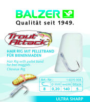 Balzer Trout Attack Bienenmaden Hair Rig 60cm 0,18mm #10