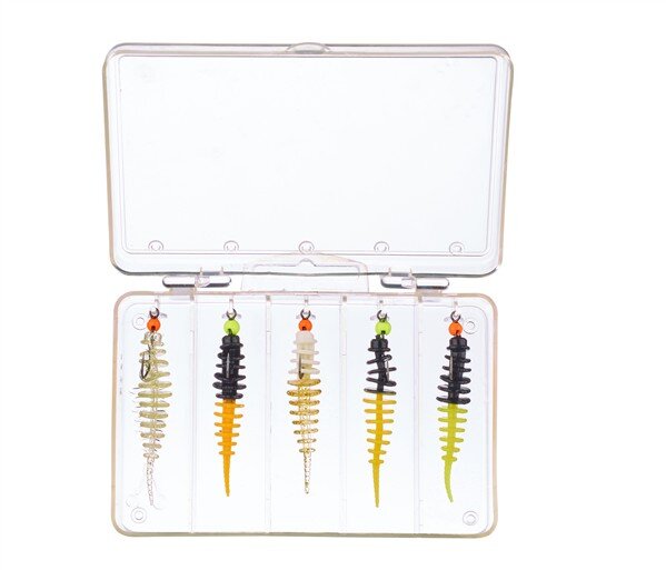 Balzer Trout Collector Sortiment mit Tungstenhaken Mix 2 Knoblauch 5cm