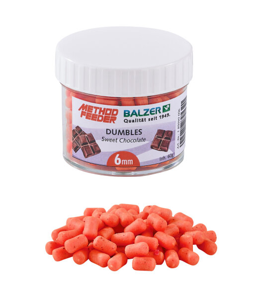 Balzer Method Feeder Dumbbells 6mm, orange-sweet chocolate, 60g