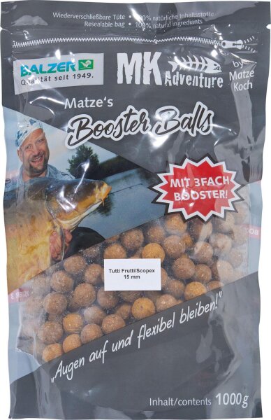 Balzer Matze Koch Booster Balls Boilies Tutti Frutti-Scopex 15mm