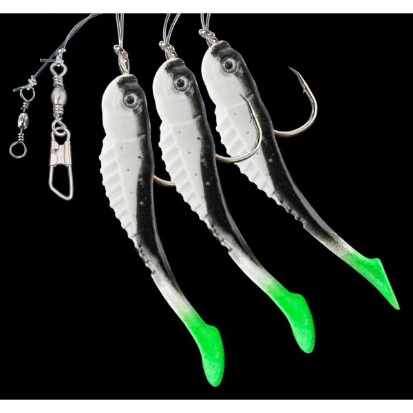 Dega Meeresvorfach 3-Arm Fish wht/blck