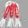 Fladen Winged Octopus Rig red/black 10/0