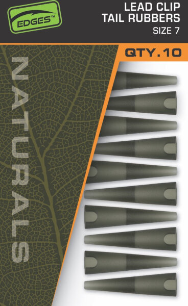 Fox Naturals Lead Clips Tail Rubbers Size 7