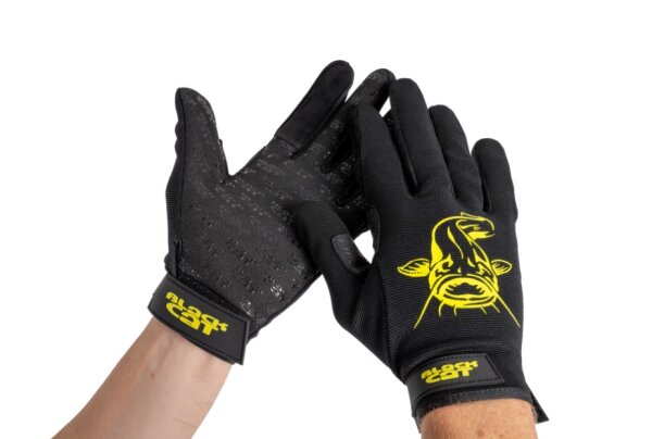 Black Cat Cat Gripper Gloves Xlarge