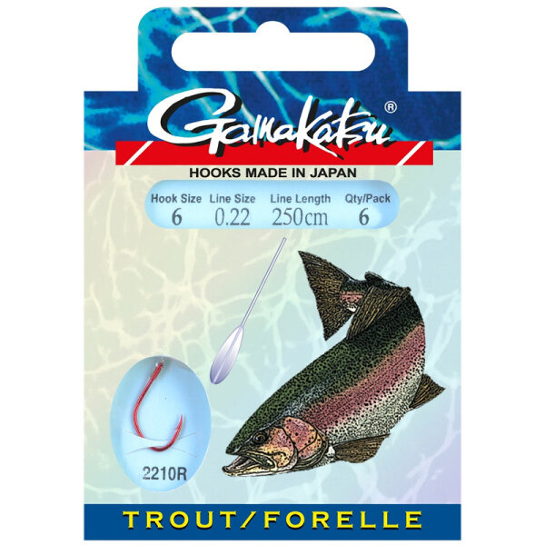Gamakatsu Booklet Trout 2210R Gr.10 0,18mm 250cm