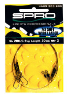 Spro Leader 7x7 Wire 40lb 50cm with s&s
