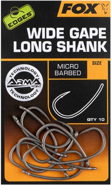 Fox Edges Wide Gape Long Shank Gr.7