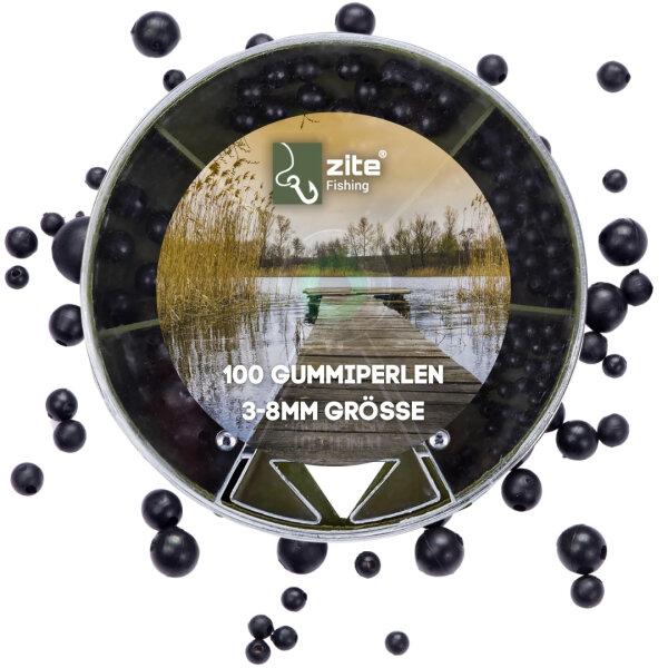 Zite Fishing Gummiperlen Sortiment 100 Stück in Dose