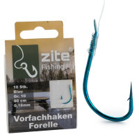 Zite Fishing Haken mit Schnur Forelle Gr. 10