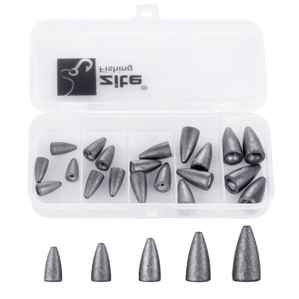 Zite Fishing Bullet Blei Sortiment 20 tlg.