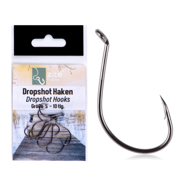 Zite Fishing Dropshot Haken Set Größe S 10 tlg.