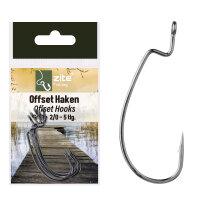 Zite Fishing Offset Haken Größe 2/0 5 tlg.