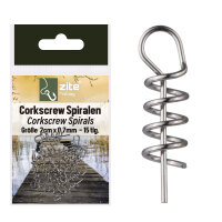 Zite Fishing Corkskrew Spiralen 2cm x 0,7mm 15 tlg.