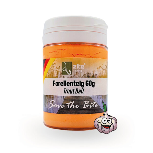 Zite Fishing Forellenteig Str.Garlic orange 60 g