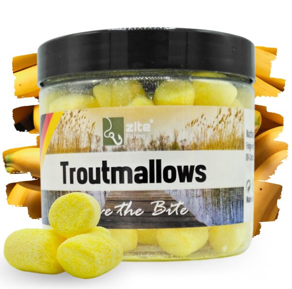 Zite Fishing Troutmallows Banane gelb 40 g