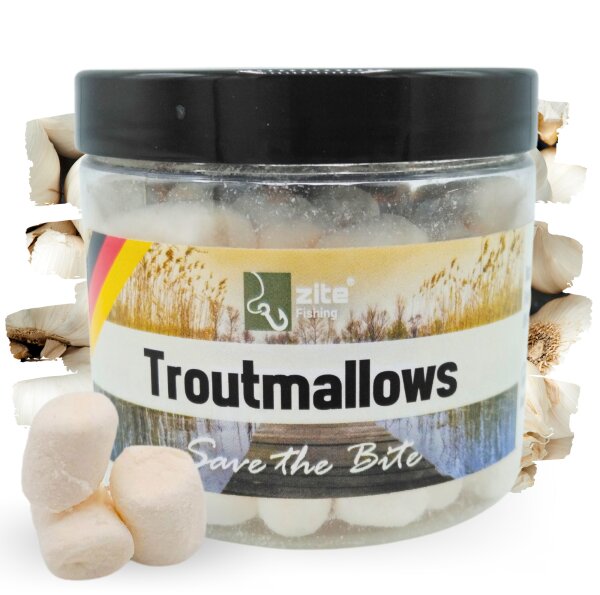 Zite Fishing Troutmallows Knoblauch weiß 40 g