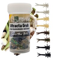 Zite Fishing Attracta Grub Natur Mix Knoblauch 5 cm 8...