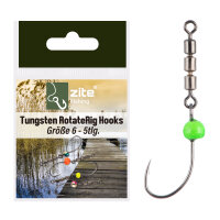 Zite Fishing Tungsten RotateRig Hooks 5 Stück Gr. 6