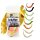 Zite Fishing Curly Viper Schock Mix Käse 6,5 cm 8 Stück