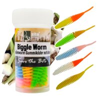 Zite Fishing Biggle Worm Schock Mix Knoblauch 6,5 cm 8...