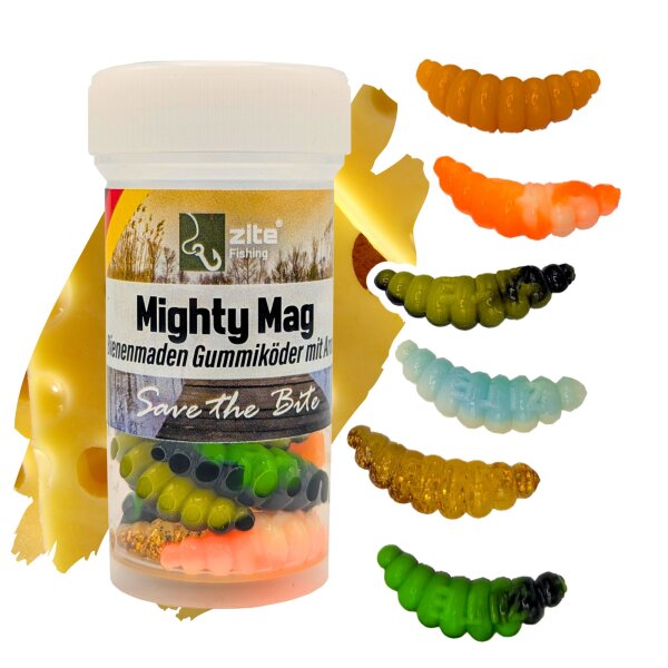 Zite Fishing Mighty Mag Allround Mix Käse 2,8 cm 12 Stück